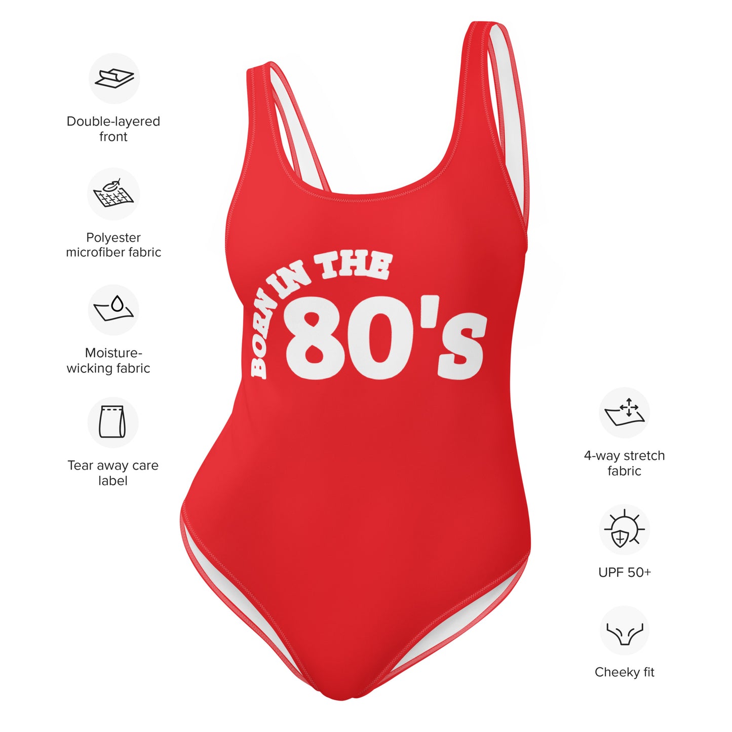 Mulher, I was born in the 80's, podemos alterar o ano e a cor, tendência o melhor fato de banho para o verão [OP Swimsuit]