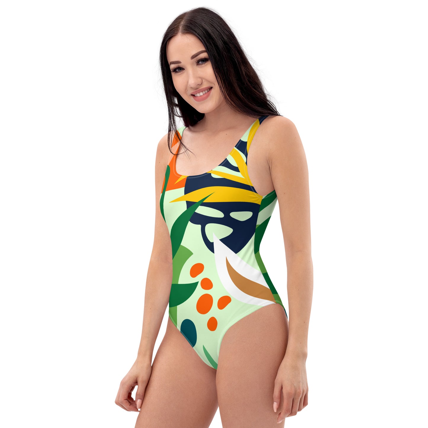 Mulher, o melhor fato de banho para o verão com padrão selva [OP Swimsuit]