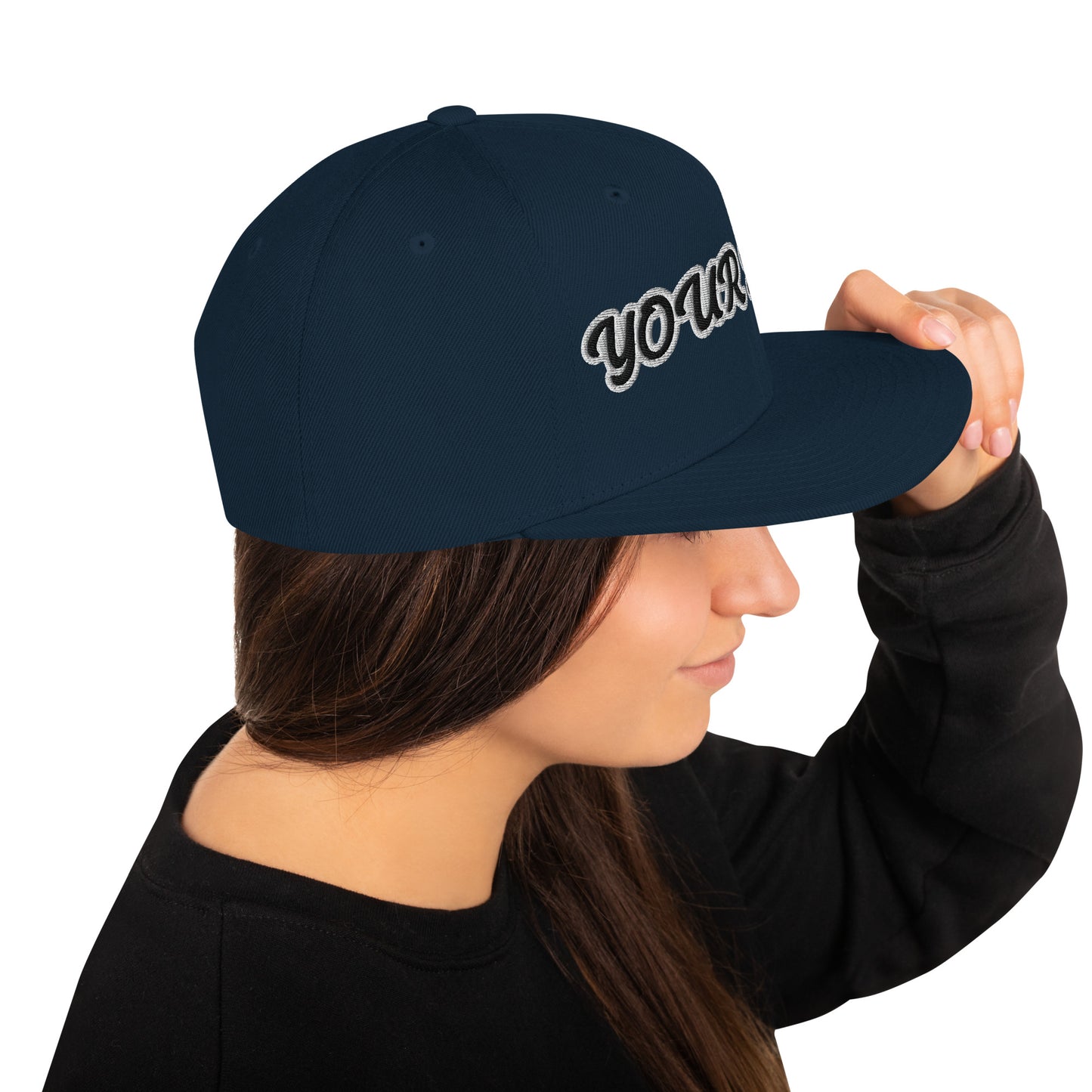 Bordados, Boné snapback para bordar com o seu nome ou outro texto ao seu gosto, o melhor presente para o verão [PY6089M]