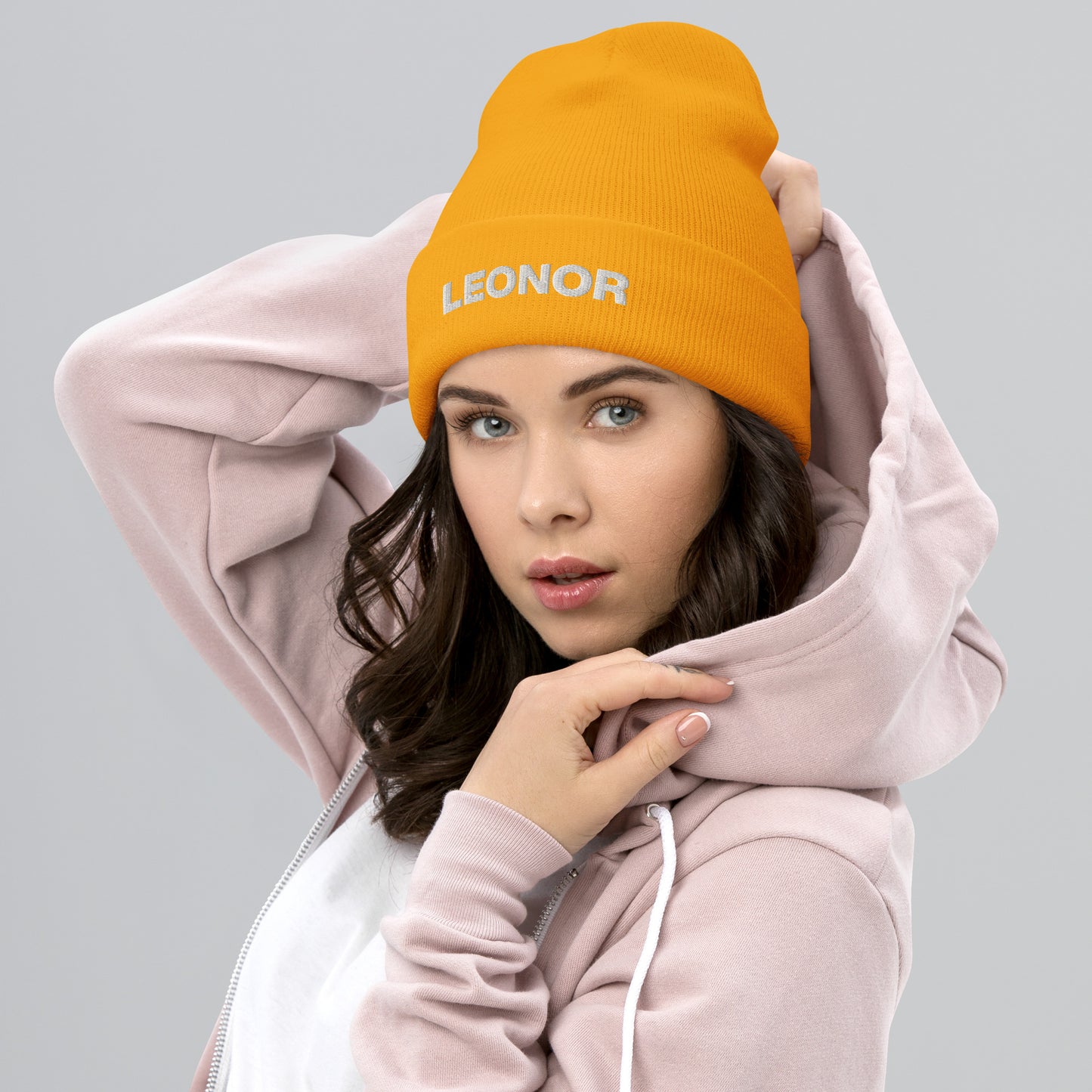 Gorro com bainha o melhor presente para bordar com o seu nome ou outro texto [PY1KCB]