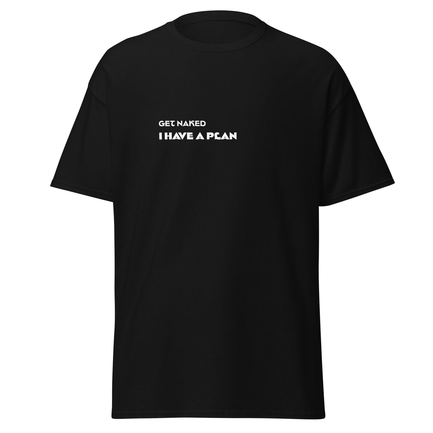 Despe-te, eu tenho um plano, t-shirt de adulto [PG50R]