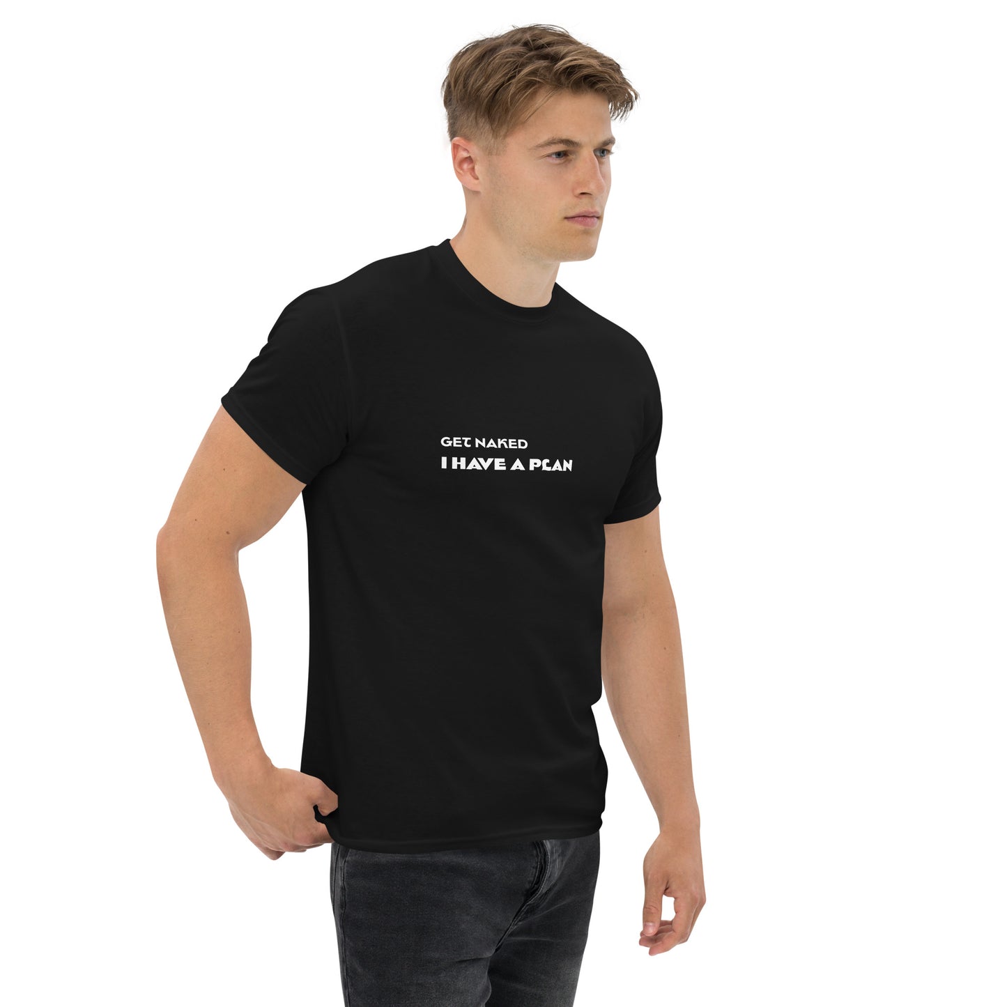 Despe-te, eu tenho um plano, t-shirt de adulto [PG50R]