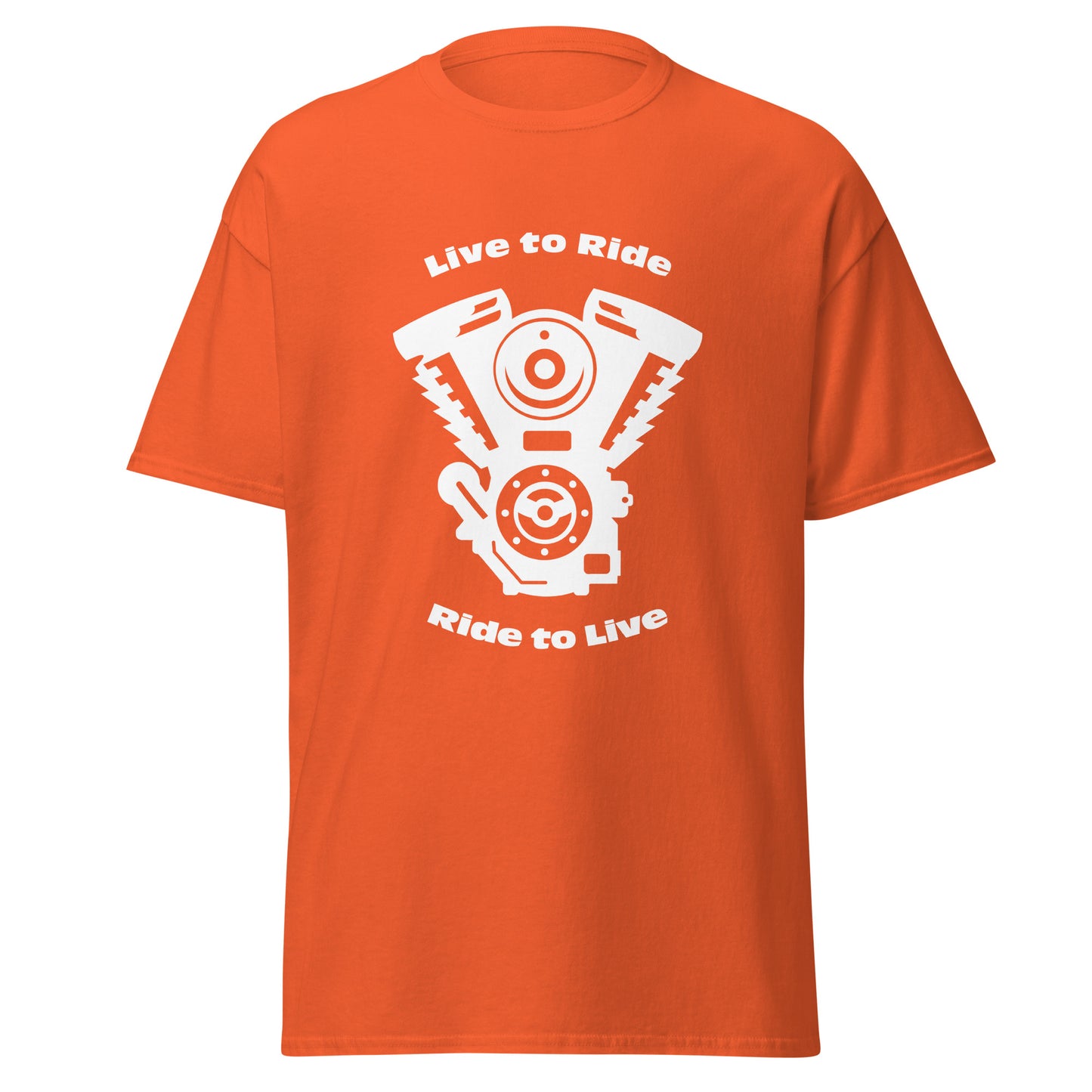 Motos, Live to Ride, Ride to Live, t-shirt de adulto [PG50R]