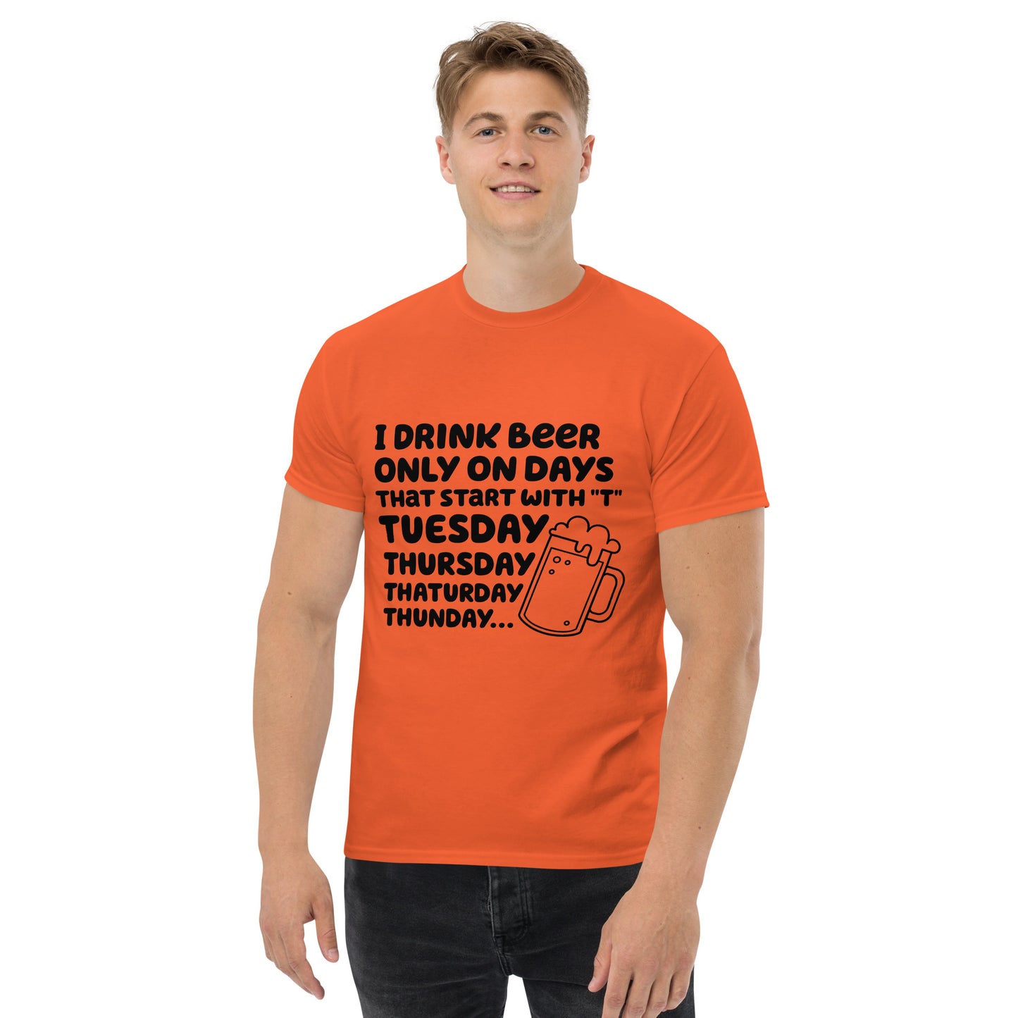 Humor, dias para beber cerveja, t-shirt de adulto [PG50R]