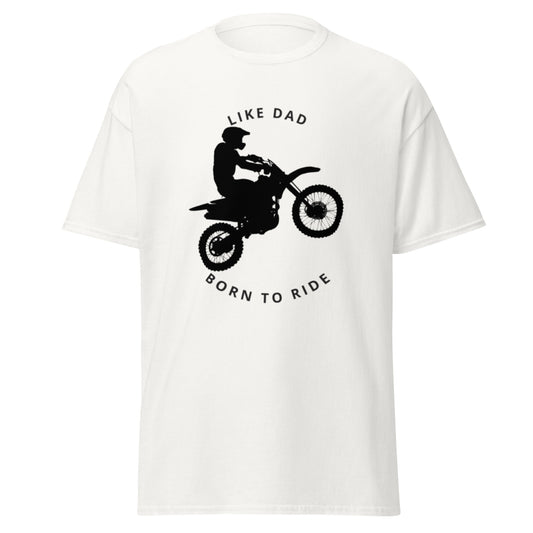 Motos, Like Dad, Born to Ride, t-shirt de adulto [PG50R]