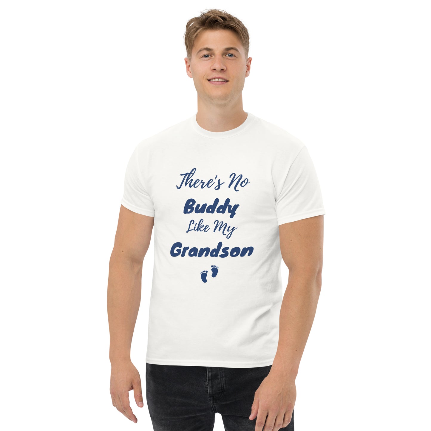 t-shirt adulto, t-shirt pai e filho, t-shirt pais e crianças, t-shirt pais e filhos, t-shirt There's no Buddy Like my Grandpa, t-shirt There's no Buddy Like my Grandson, t-shirts familia