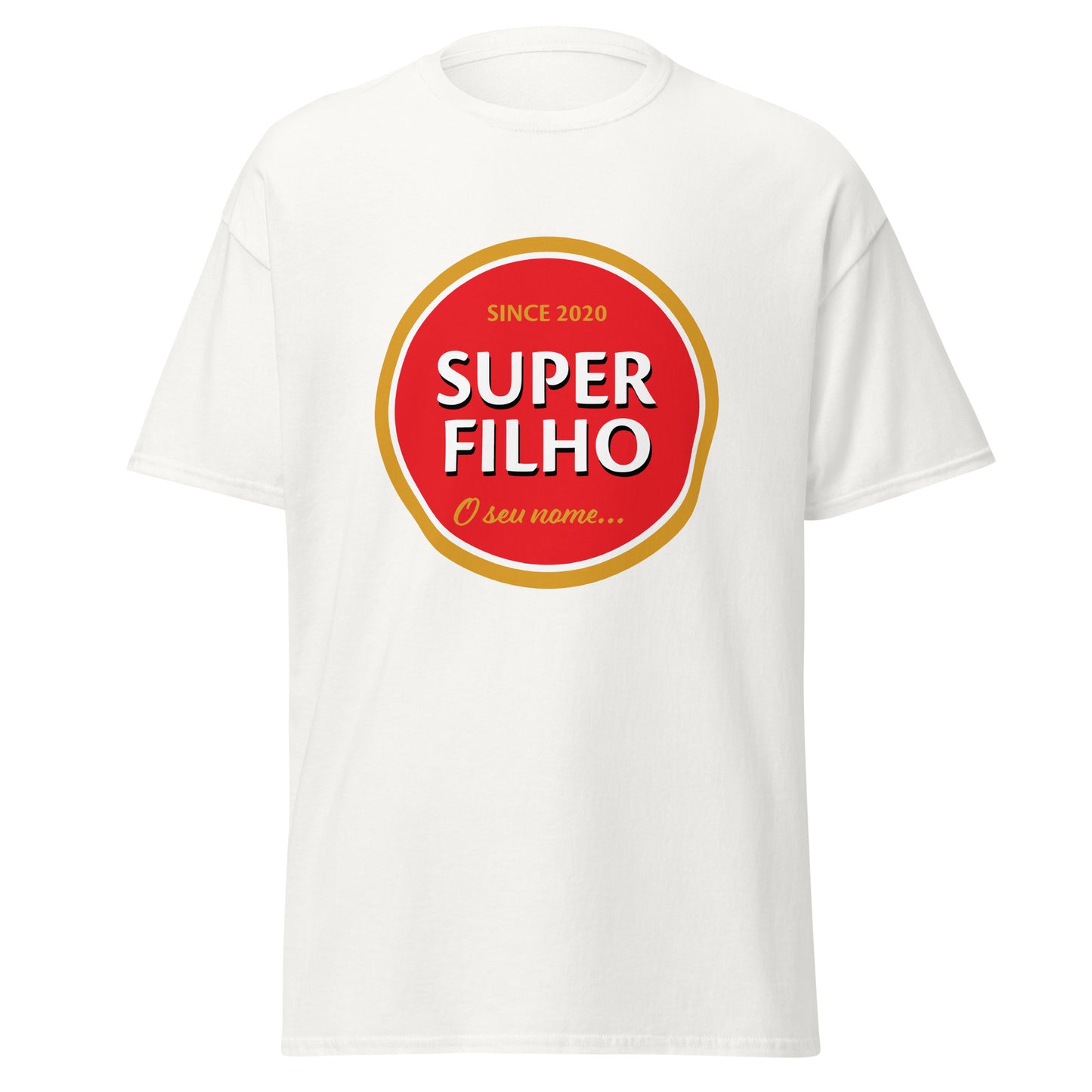 Família, Super filho, filha, pai, mãe, amigo…, altere o texto ao seu gosto, t-shirt de adulto [PG50R]