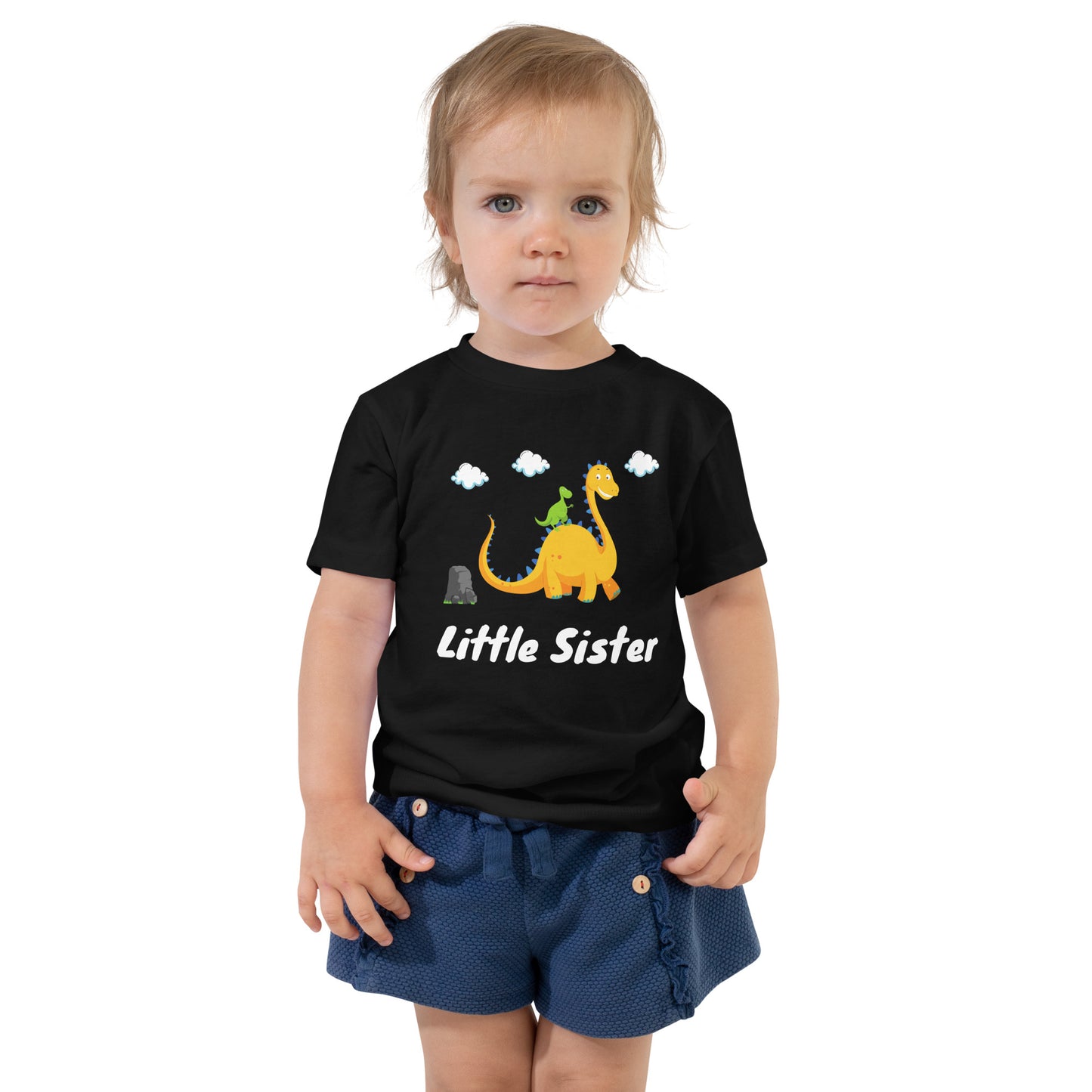 Irmãos, Little Sister Dino, t-shirt de criança [2-5 anos] [PBC31T]