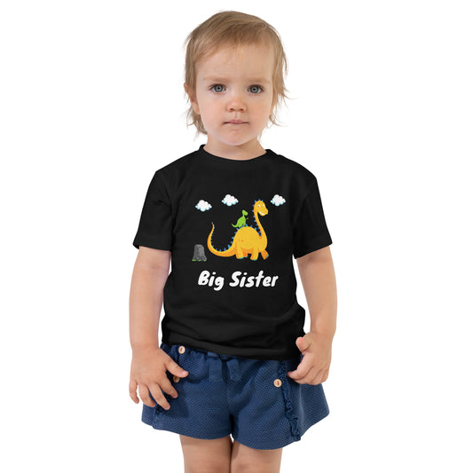 Irmãos, Big Sister Dino, t-shirt de criança [2-5 anos] [PBC31T]