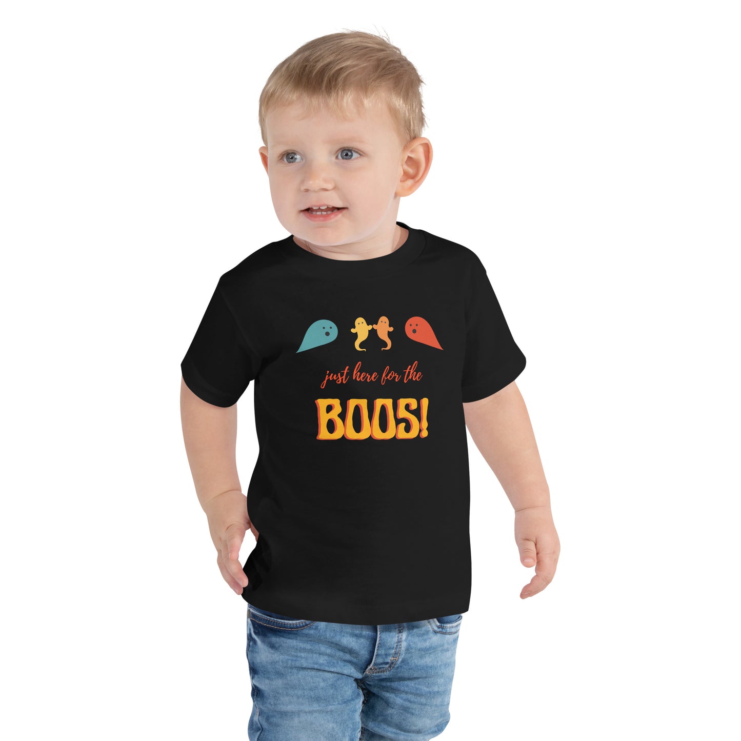 Halloween, Just Here For The Boos!, t-shirt de criança [2-5 anos] [PBC31T]