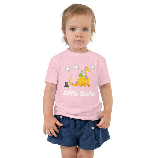 Irmãos, Little Sister Dino, t-shirt de criança [2-5 anos] [PBC31T]