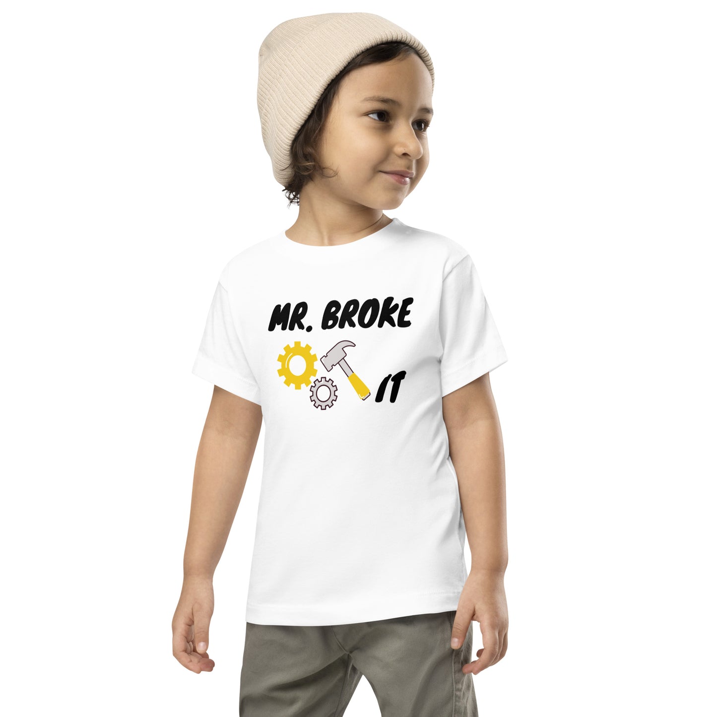 Pais e filhos conjunto, Mr. Broke IT o melhor presente para pais e filhos, [t-shirt criança 2-5 anos - PBC31T]