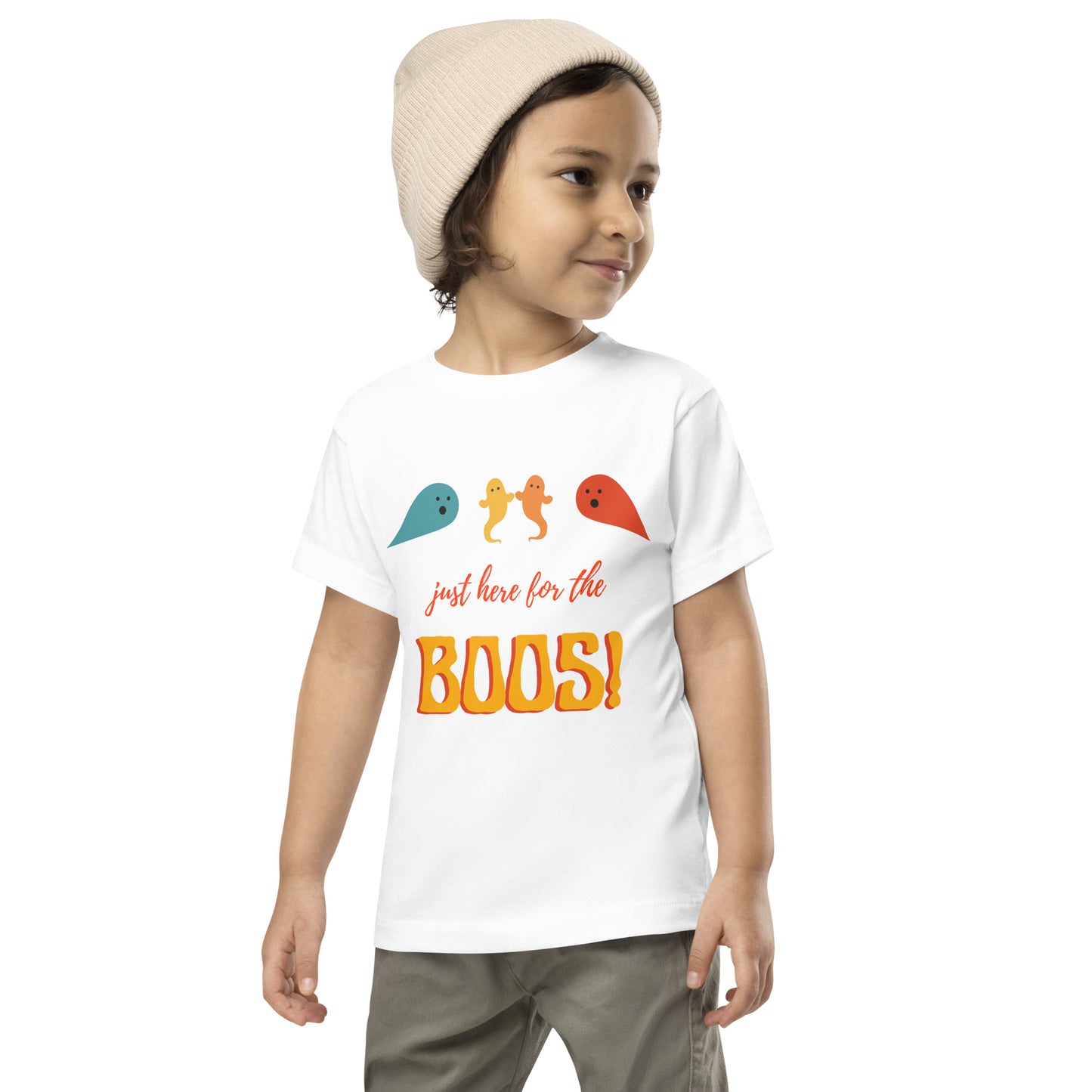 Halloween, Just Here For The Boos!, t-shirt de criança [2-5 anos] [PBC31T]