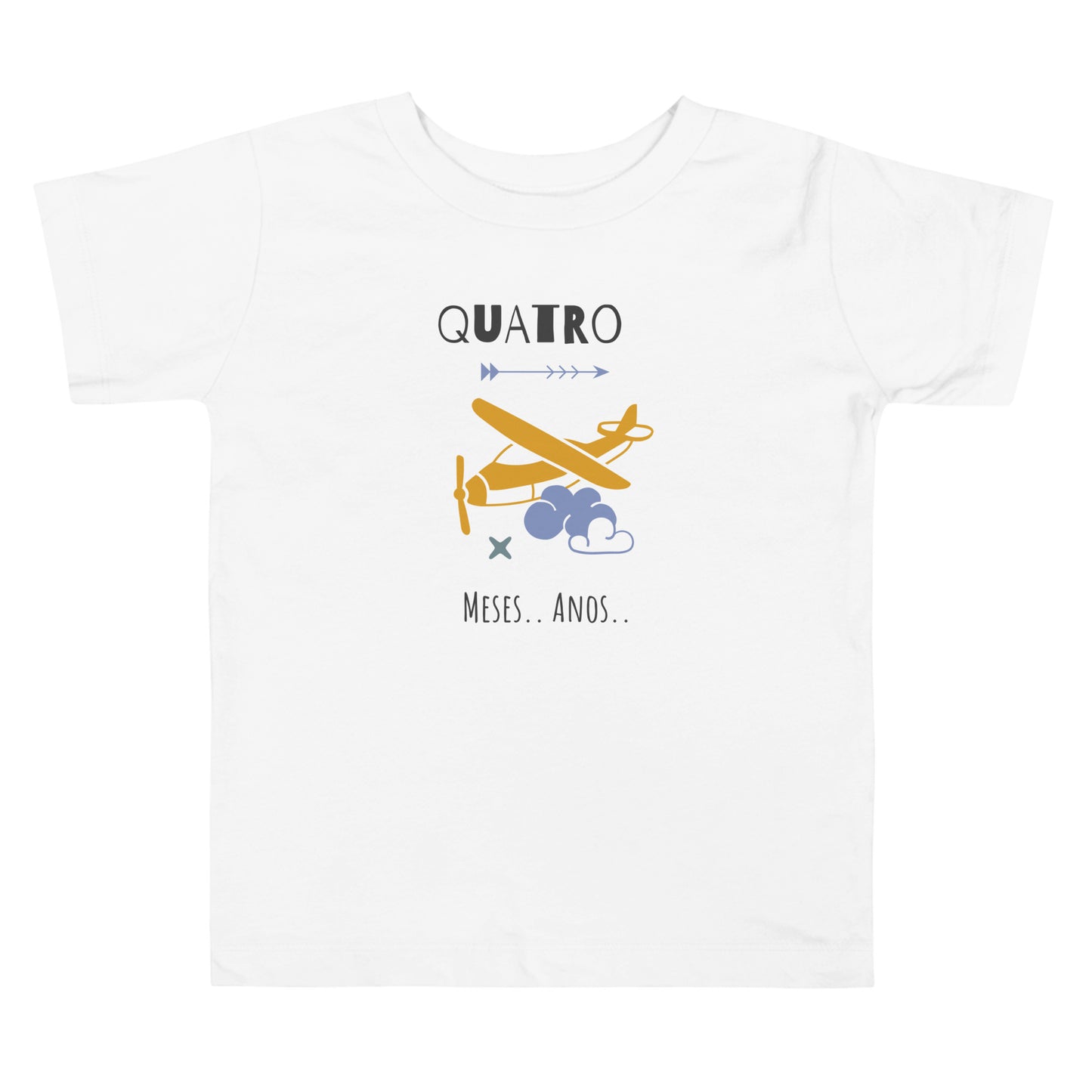 Kids Criança, a melhor t-shirt de aniversário com um avião pode alterar os anos [t-shirt de criança 2-5 anos PBC31T]