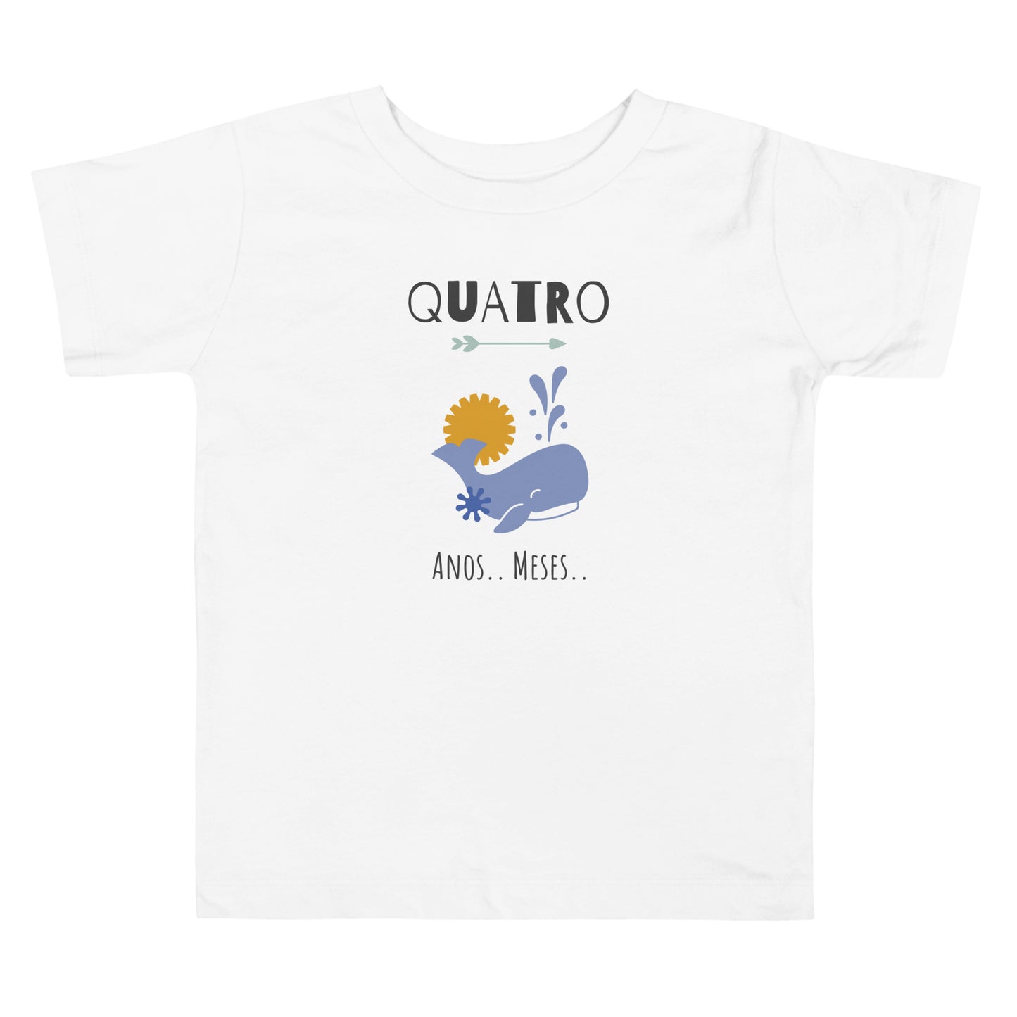 Kids Criança, a melhor t-shirt de aniversário com uma baleia pode alterar os anos [t-shirt de criança 2-5 anos PBC31T]