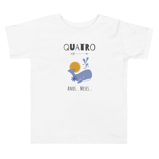 Criança, aniversário, design baleia com texto editável, t-shirt de criança [2-5 anos] [PBC31T]