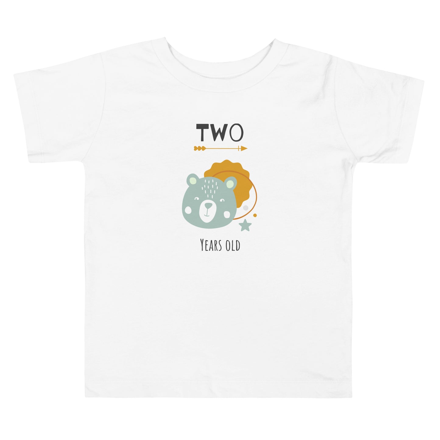 Kids Criança, a melhor t-shirt de aniversário com um urso pode alterar os anos [t-shirt de criança 2-5 anos PBC31T]