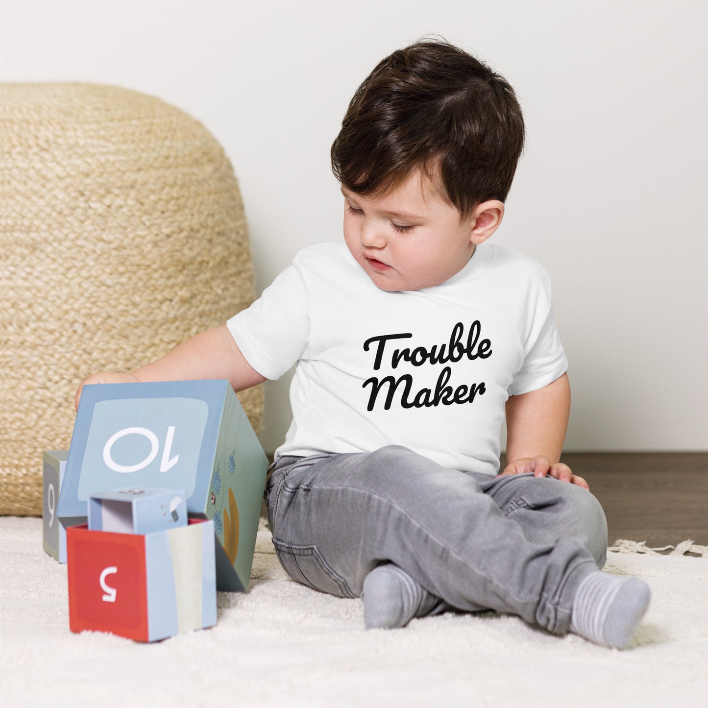 Trouble maker, t-shirt de criança [2-5 anos] [PBC31T]