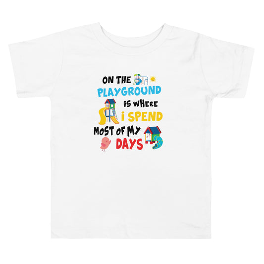 Tempo no parque infantil, t-shirt criança [2-5 anos] [PBC31T]