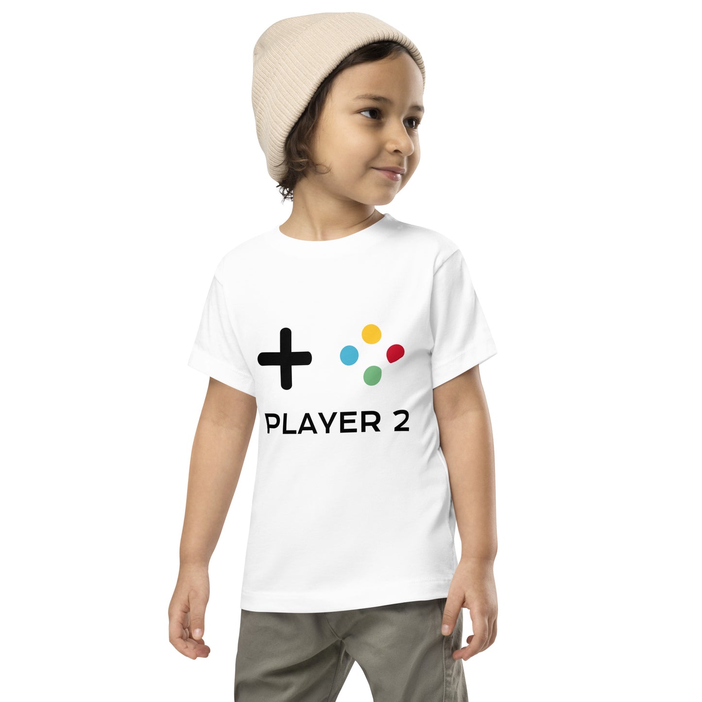 Pais e filhos, jogador 2 para filhos, t-shirt de criança [2-5 anos] [PBC31T]