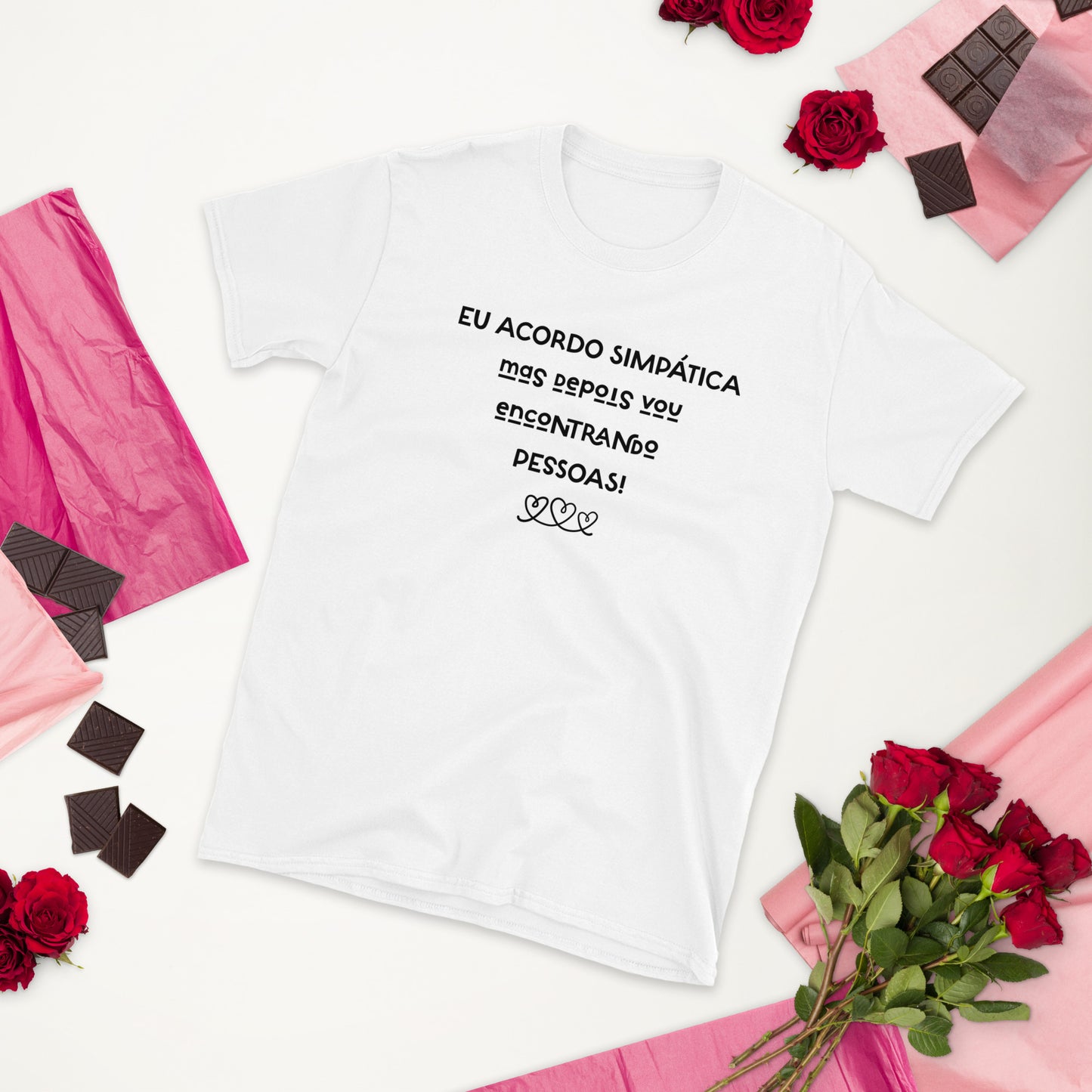 Funny, eu acordo simpática, mas depois vou encontrado pessoas, presente mulheres ou melhor amiga [t-shirt PG640S]