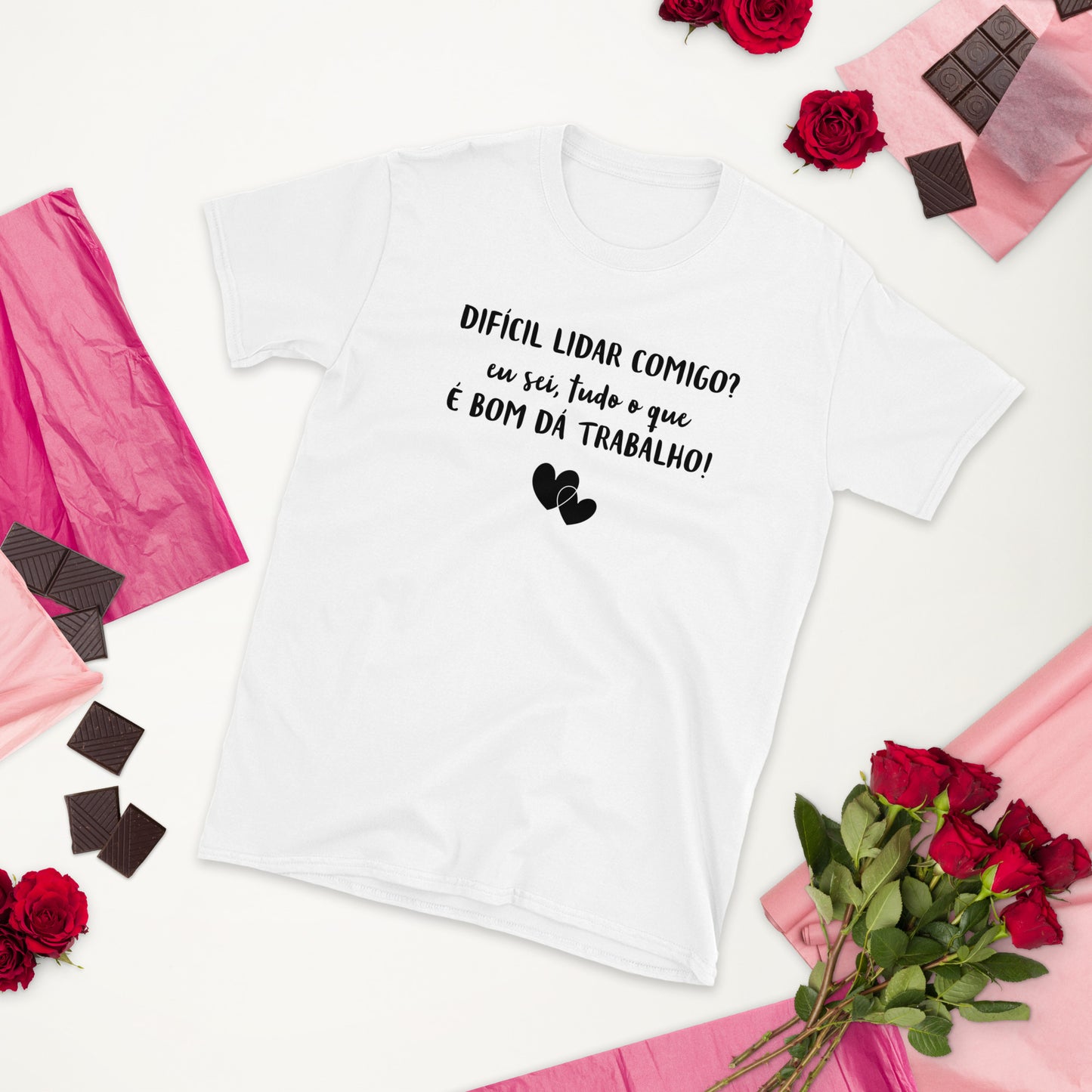 Funny, Difícil lidar comigo? eu sei, mas tudo o que é bom dá trabalho, o melhor presente para mulheres decididas [t-shirt PG640S]