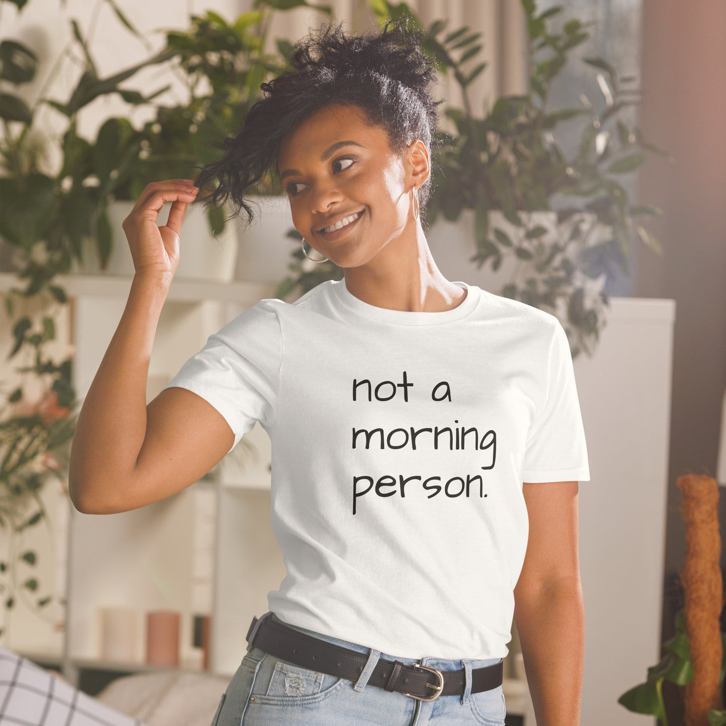 Pais e filhos, Not a morning person, t-shirt de adulto [PG640S]