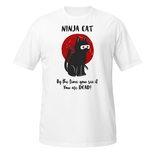 Gatos, Ninja Cat - Gato Ninja by the time you see it, you are dead! [t-shirt PG640S]