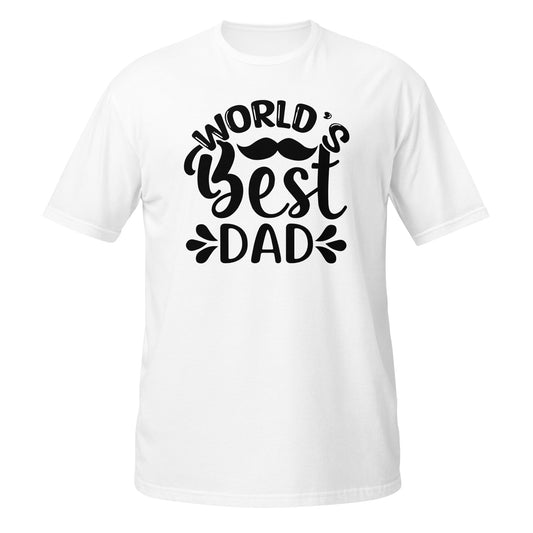 Pai, World's best dad, t-shirt de adulto [PG640S]