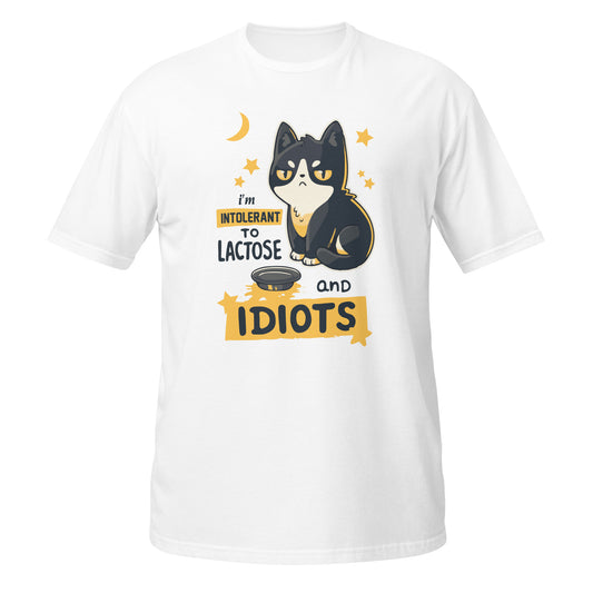 Gato intolerante, t-shirt de adulto [PG640S]