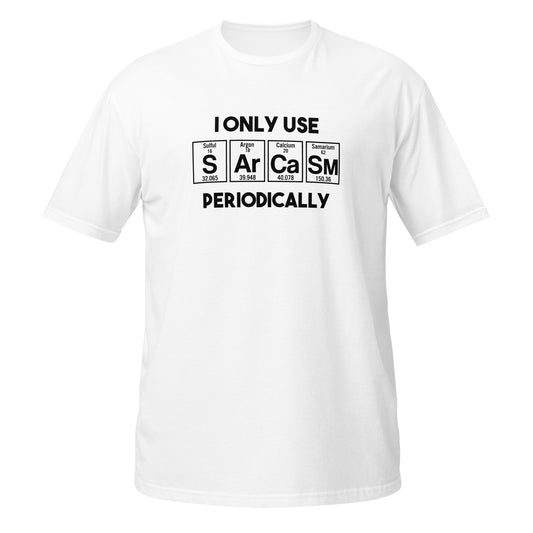 Sarcasmo periodicamente, t-shirt de adulto [PG640S]