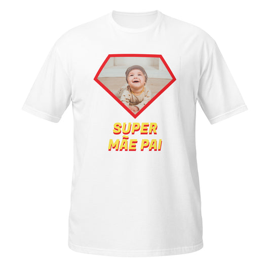 Pais e filhos, o melhor presente para a super mãe ou super pai lá de casa com foto [t-shirt PG640S]