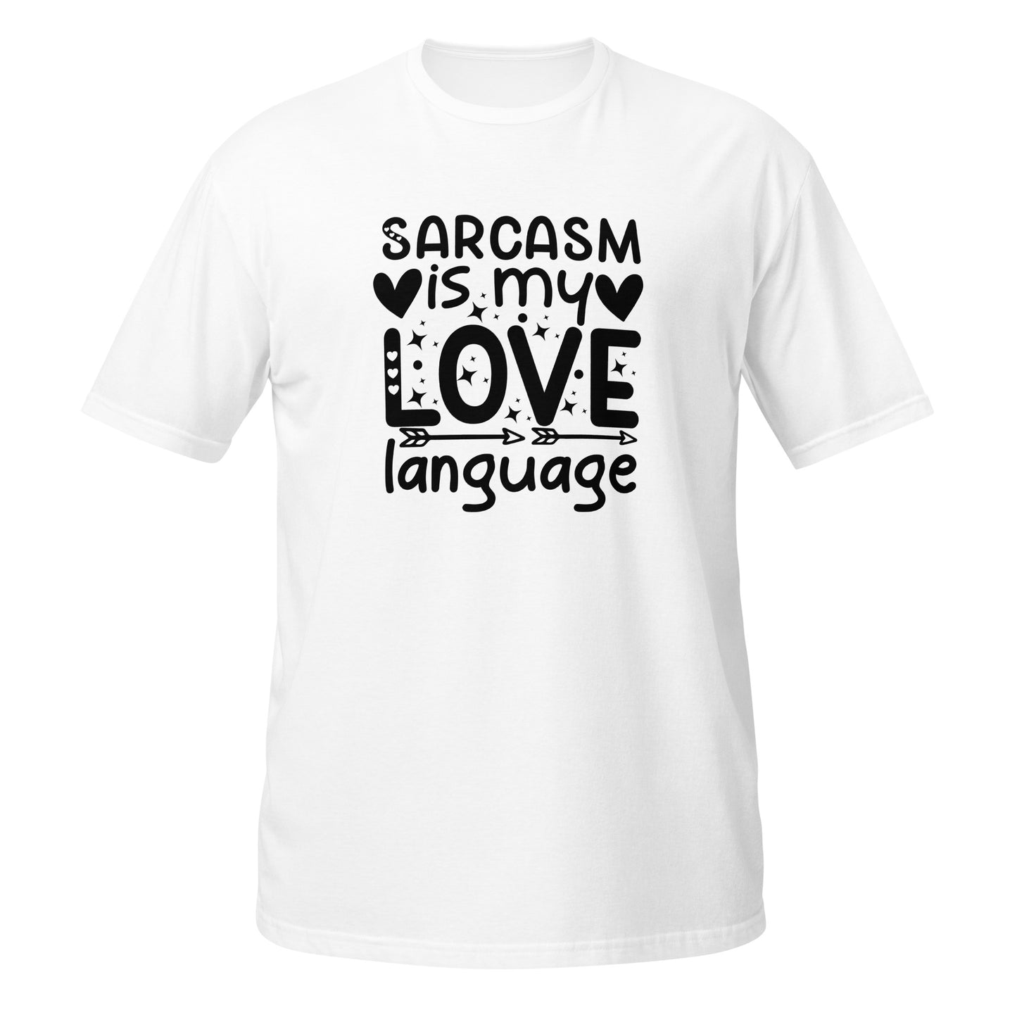 Mulher, Sarcasm is my Love Language, t-shirt de adulto [PG640S]