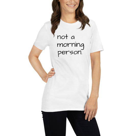 Pais e filhos, Not a morning person, t-shirt de adulto [PG640S]