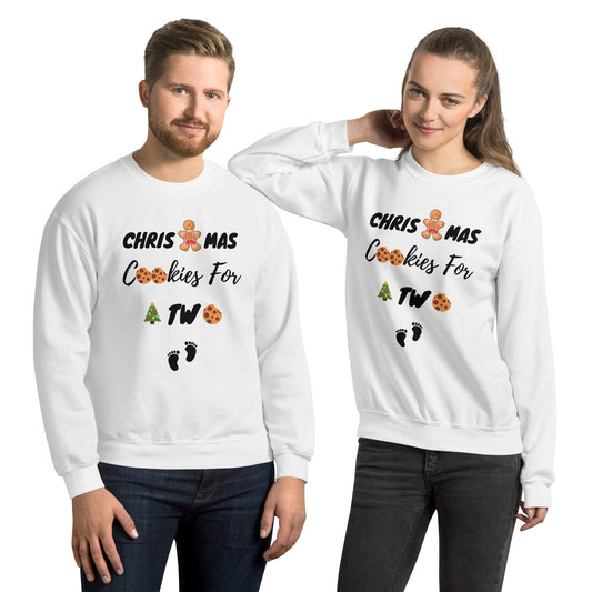 Natal, Christmas cookies for two, personalização para sweatshirt quente de adulto [PGS18]