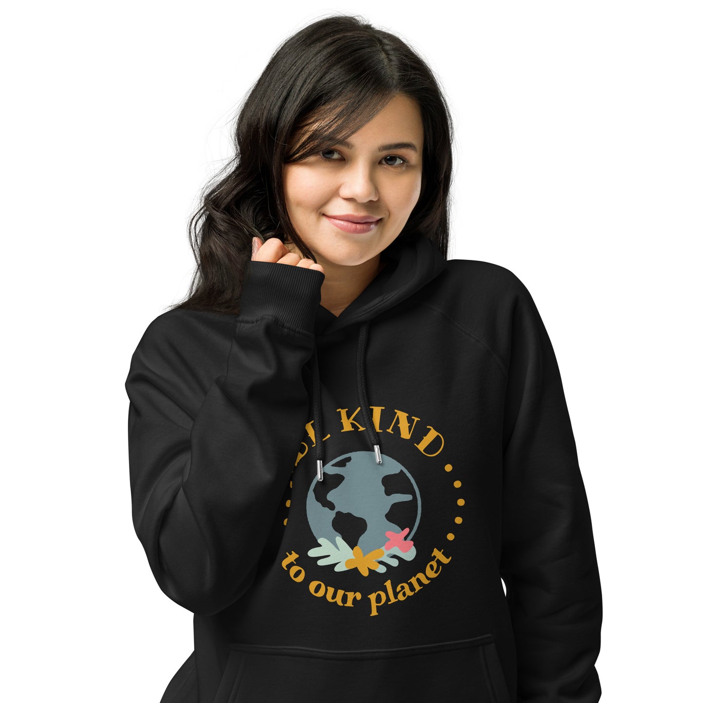 Hoodie Be kind to our planet, hoodie com algodão orgânico [PHS03G]