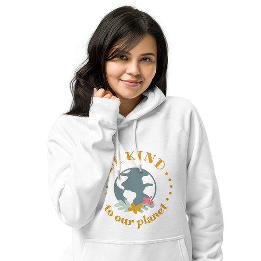 Hoodie Be kind to our planet, hoodie com algodão orgânico [PHS03G]