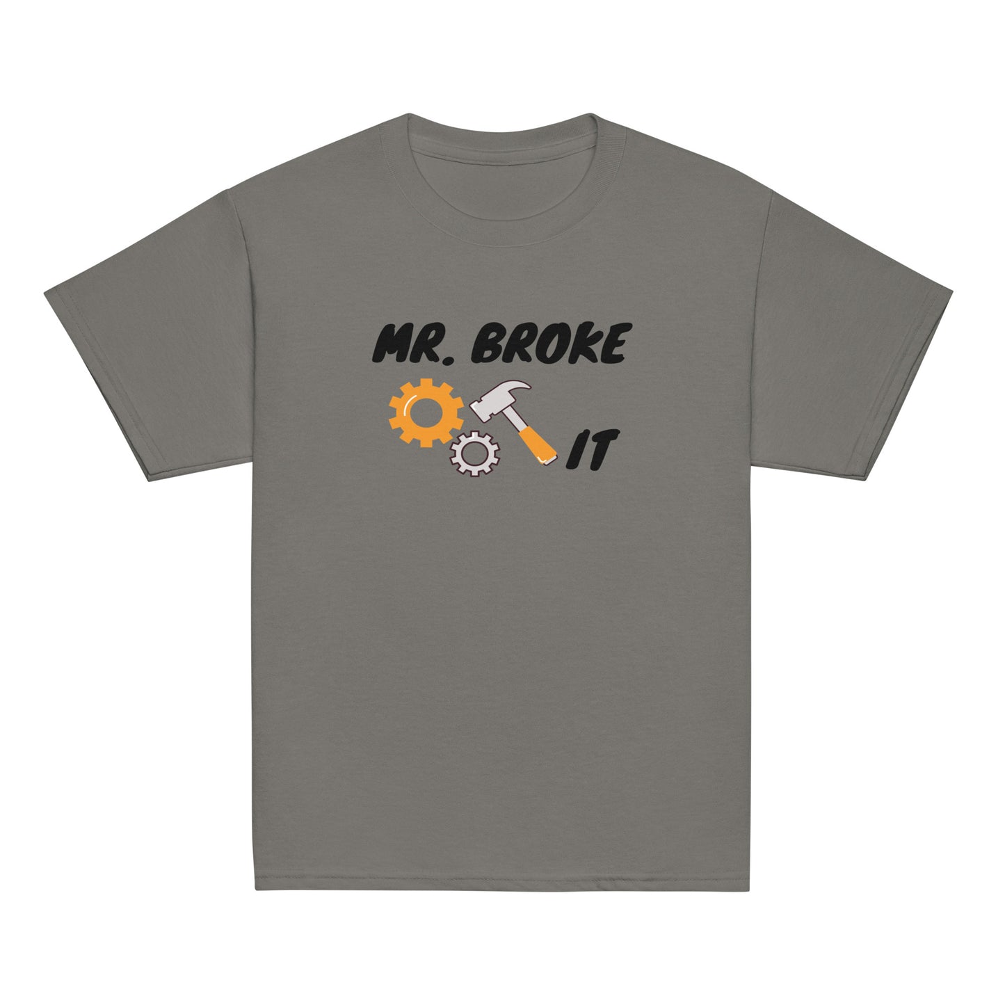 Pais e filhos conjunto, Mr. Broke IT o melhor presente para pais e filhos, [t-shirt crianças e jovens PG50B]