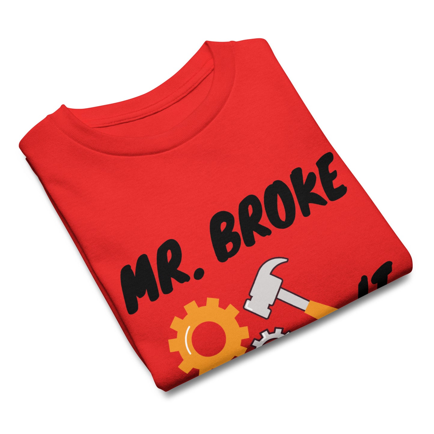 Pais e filhos conjunto, Mr. Broke IT o melhor presente para pais e filhos, [t-shirt crianças e jovens PG50B]